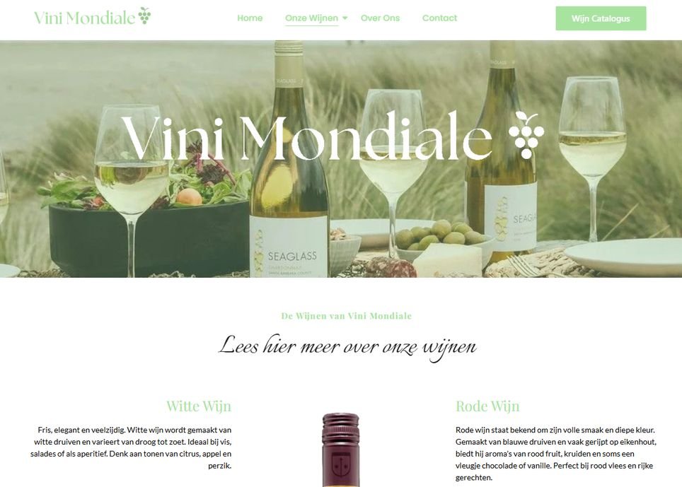 Vini Mondiale website